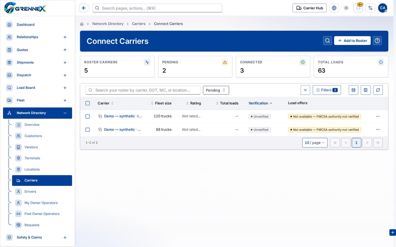 Connect Carriers