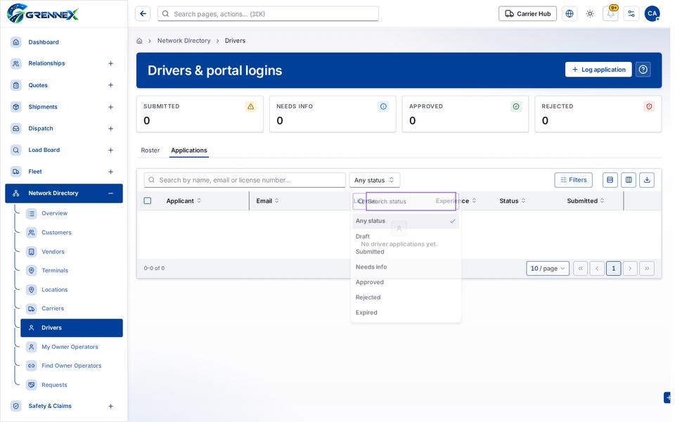 dropdown-status state