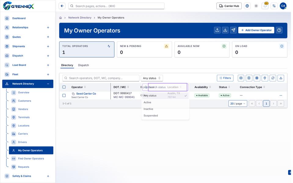dropdown-status state