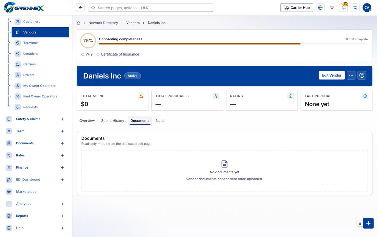 Documents tab
