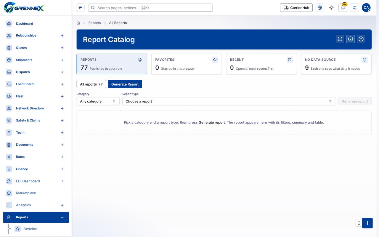 Report Catalog