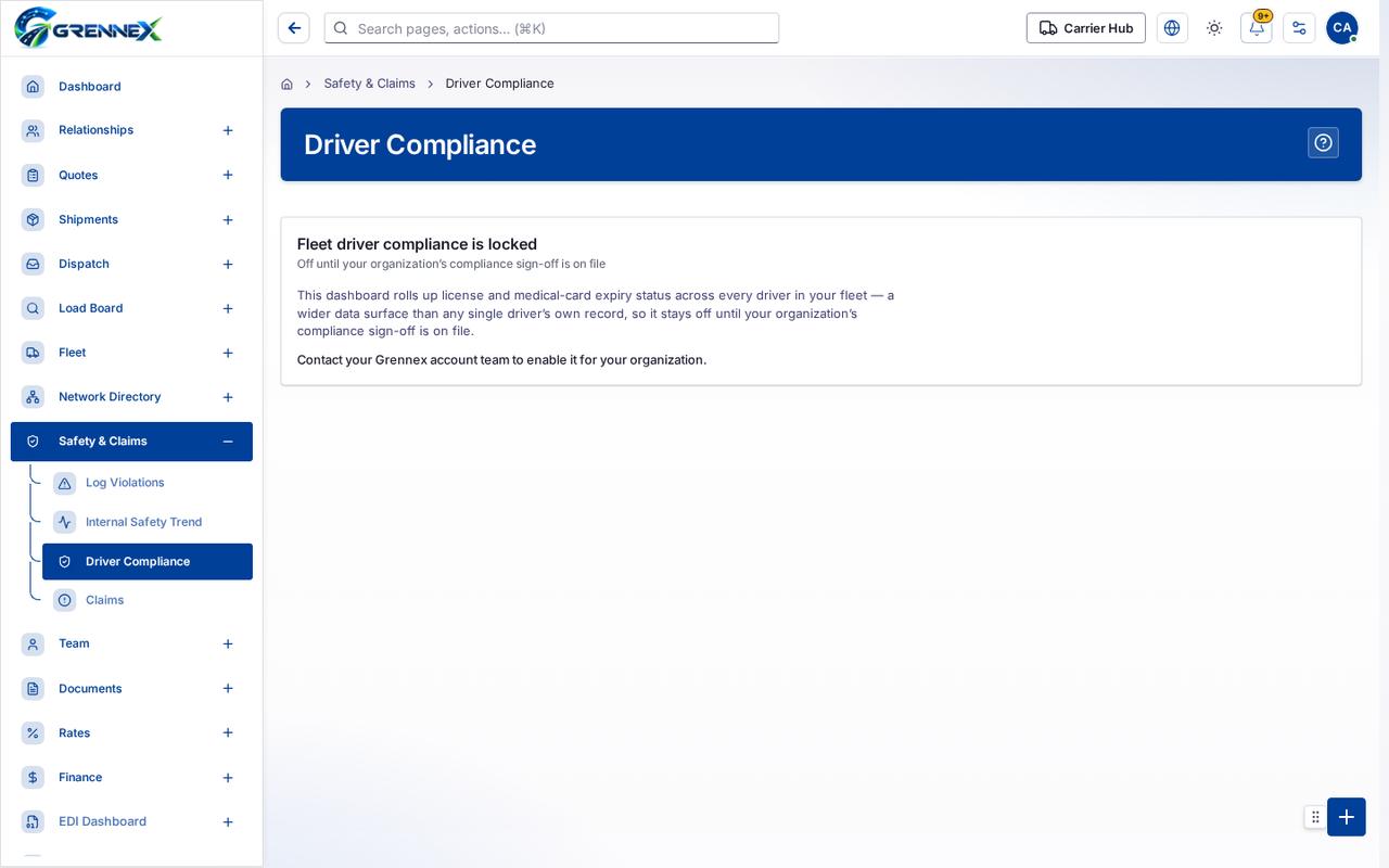 Driver Compliance