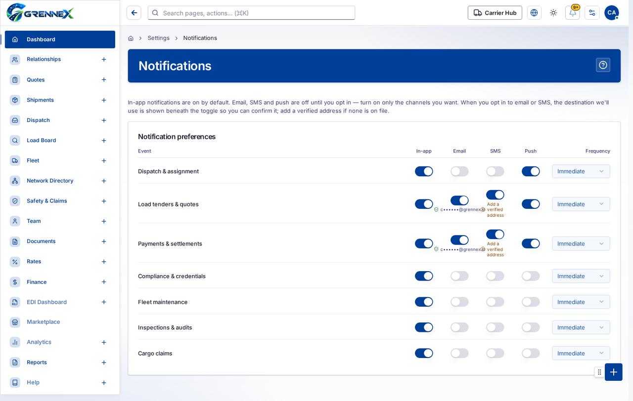 Notifications