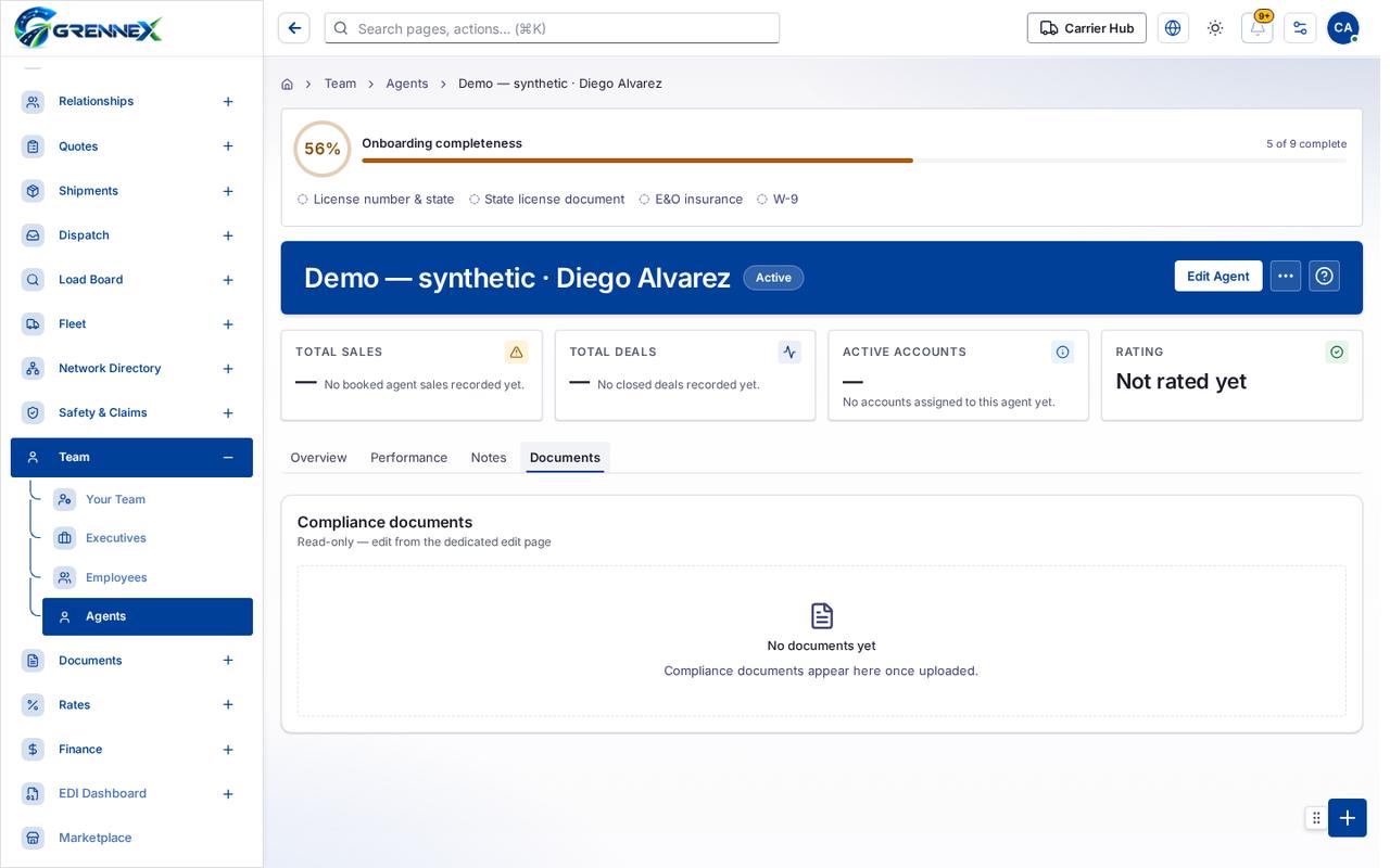 Documents tab