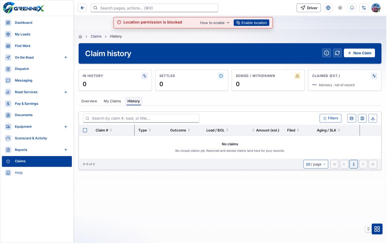 History tab