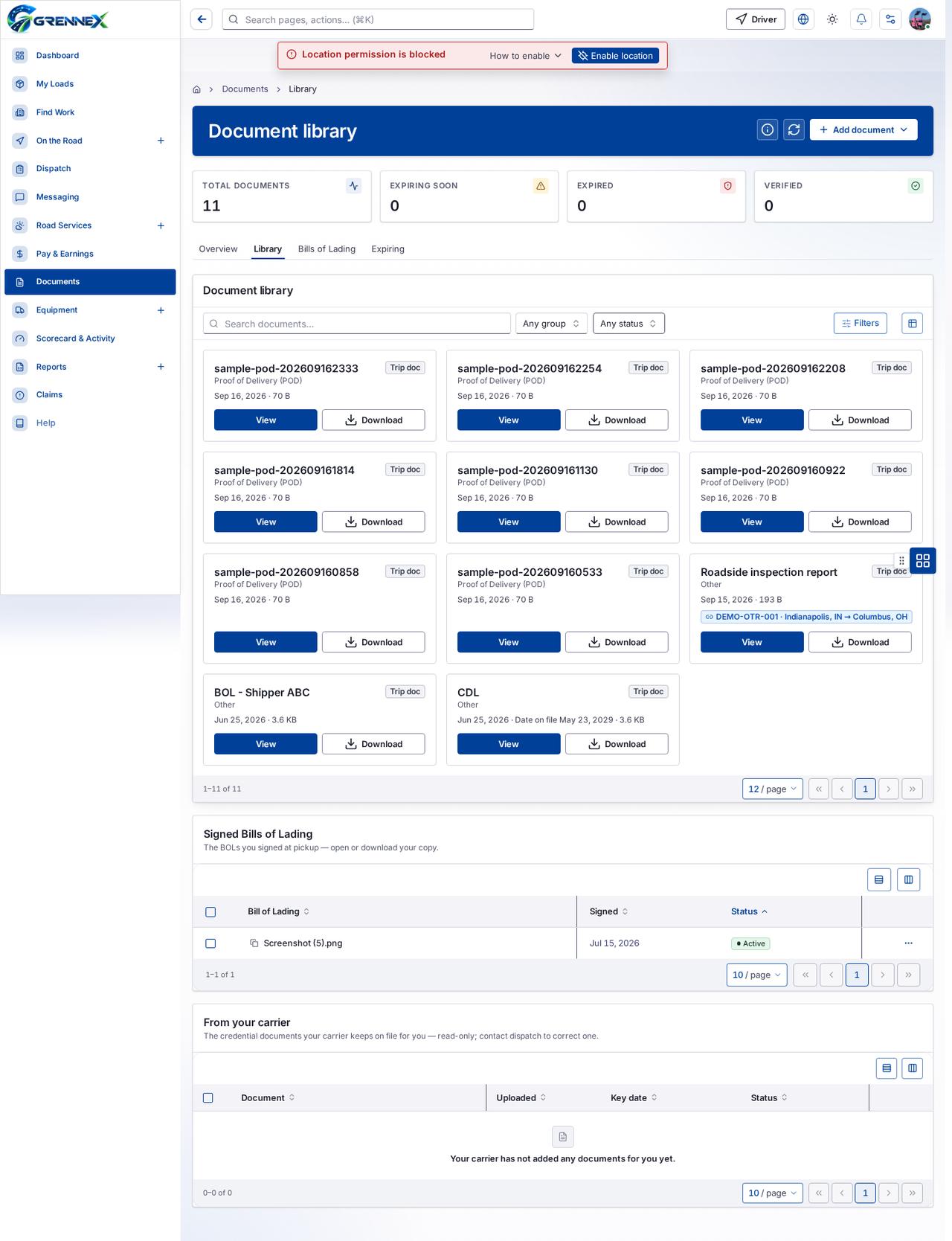 Document library