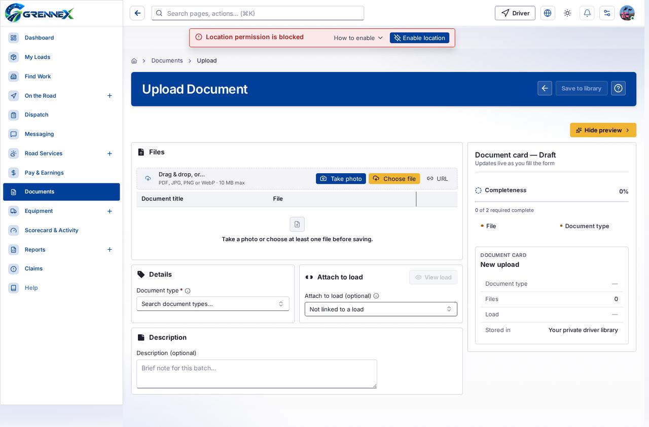 Upload Document